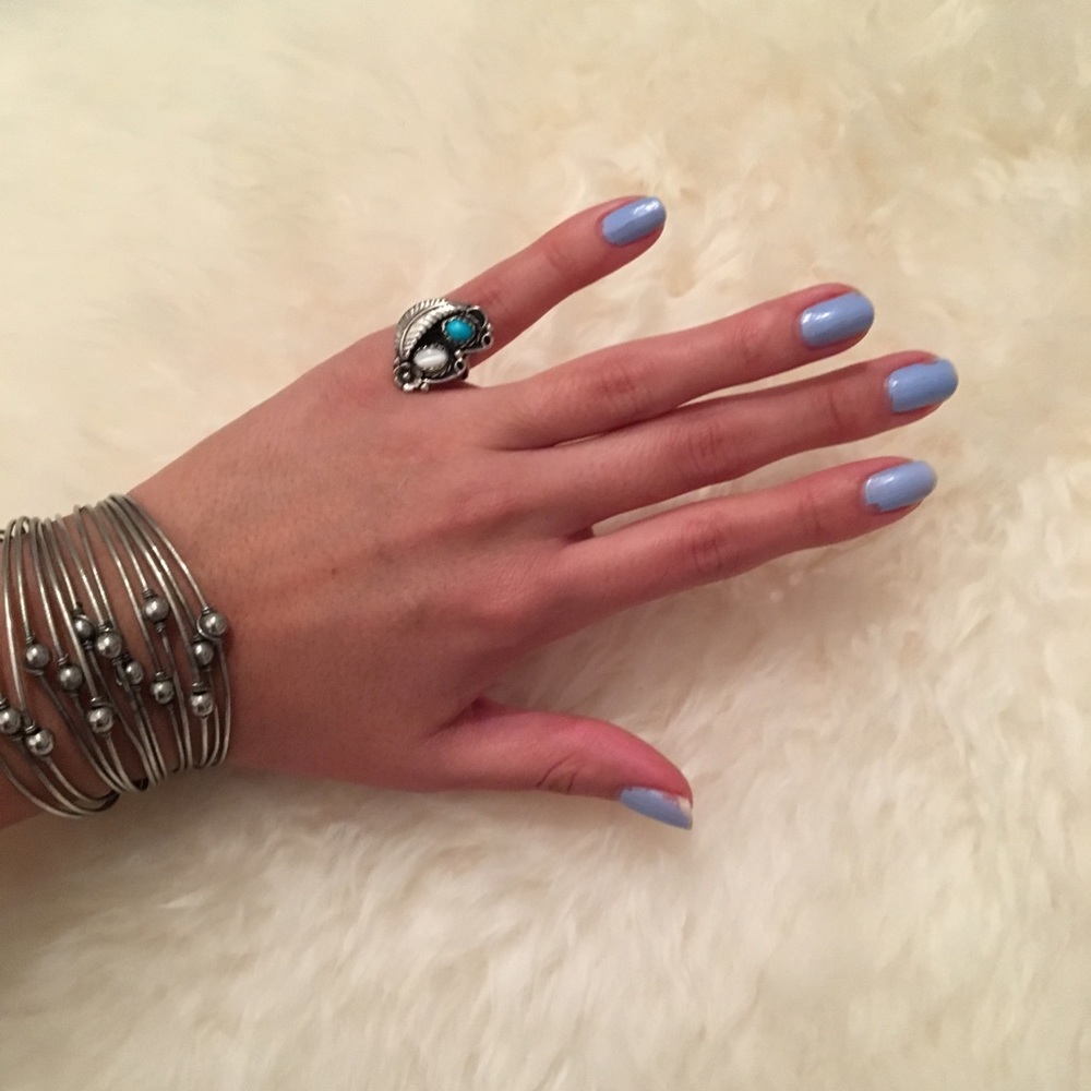 Sterling Silver and Precious Stone Ring